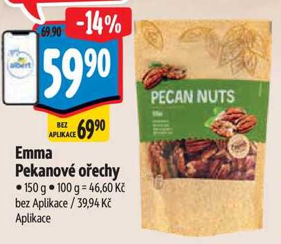 Emma Pekanové ořechy, 150 g 