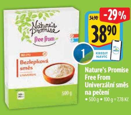 Nature's Promise Free From Univerzální směs na pečení, 500 g