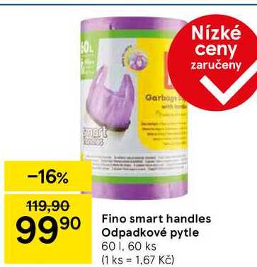 Fino smart handles, 60 l, 60 ks  