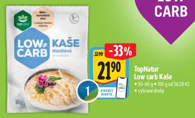 TopNatur Low carb Kaše, 50-60 g