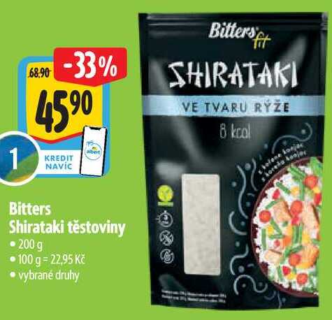 Bitters Shirataki těstoviny, 200 g