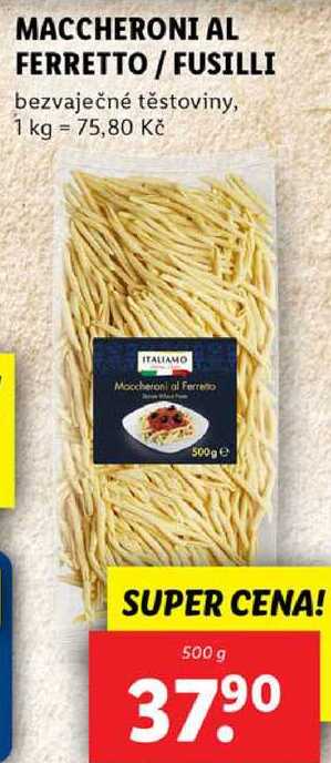 MACCHERONI AL FERRETTO/FUSILLI, 500 g