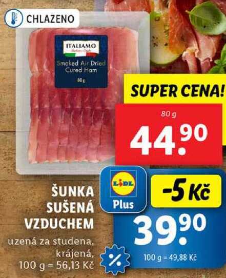 ŠUNKA SUŠENÁ VZDUCHEM, 80 g