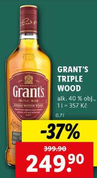 GRANT'S TRIPLE WOOD, 0,7 l