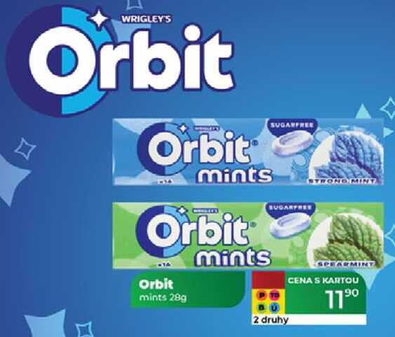 Orbit mints 28g 