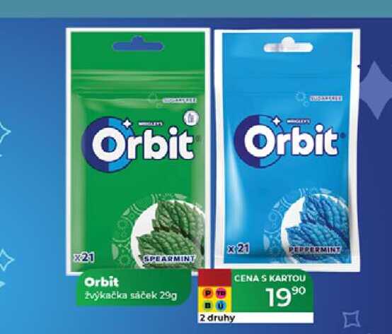 Orbit žvýkačka sáček 29g 