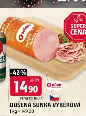 Dušená šunka výběrová 100g