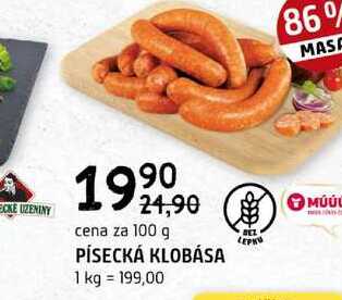Písecká klobása 100g