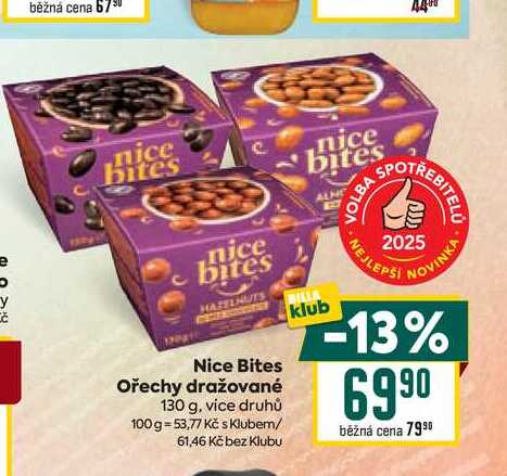 Nice Bites Ořechy dražované 130 g