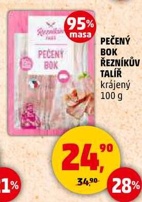 PEČENY BOK ŘEZNÍKŮV TALÍŘ krájený, 100 g 