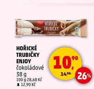 HOŘICKÉ TRUBIČKY ENJOY čokoládové, 38 g 