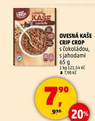OVESNÁ KAŠE CRIP CROP s čokoládou, 65 g