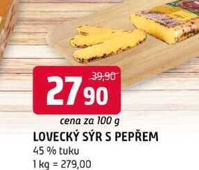 Lovecký sýr s pepřem 100g