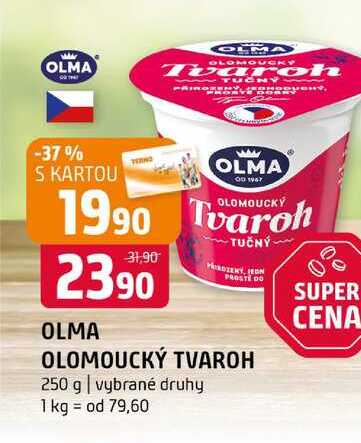 Olma Olommoucký Tvaroh 250g vybrané druhy