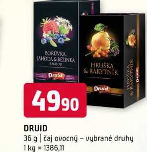 Druid 36 g čaj ovocný vybrané druhy 