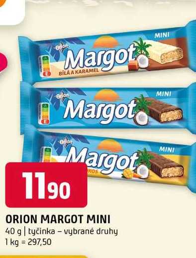 ORION MARGOT MINI 40 g tyčinka vybrané druhy