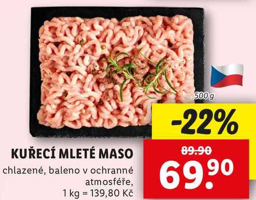 KUŘECÍ MLETÉ MASO, 500 g
