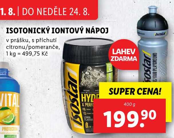 ISOTONICKÝ IONTOVÝ NÁPOJ, 400 g