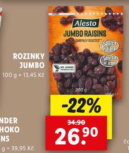 ROZINKY JUMBO, 200 g