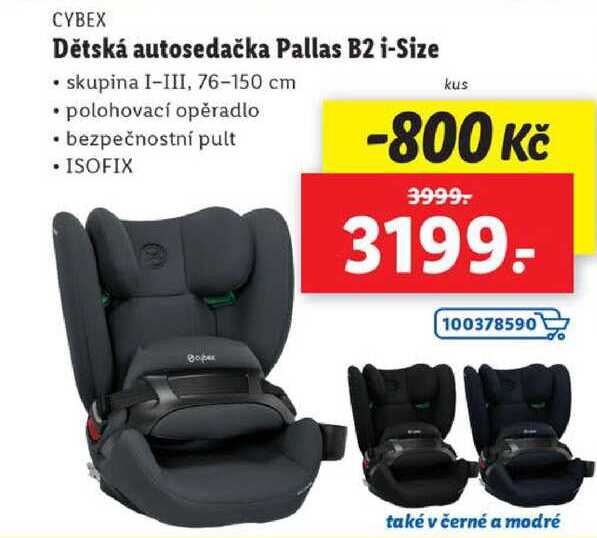 Dětská autosedačka Pallas B2 i-Size 