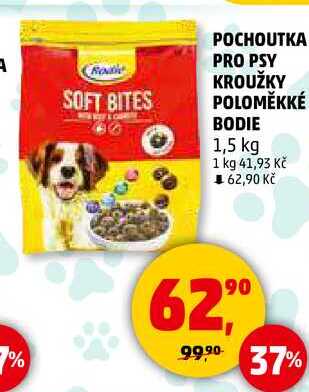 POCHOUTKA PRO PSY KROUŽKY POLOMĚKKÉ BODIE, 1,5 kg 