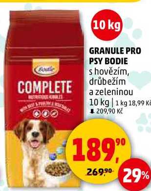 GRANULE PRO PSY BODIE s hovězím, drůbežím a zeleninou, 10 kg 
