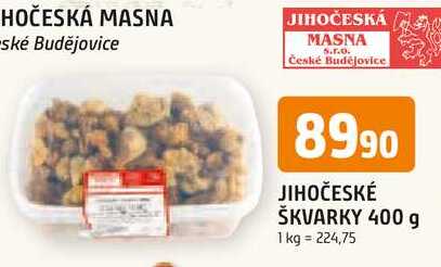 JIHOČESKÉ ŠKVARKY 400 g