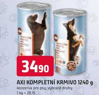 AXI KOMPLETNÍ KRMIVO 1240 g
