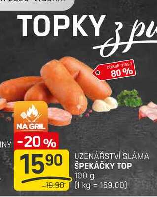 ŠPEKÁČKY TOP 100g