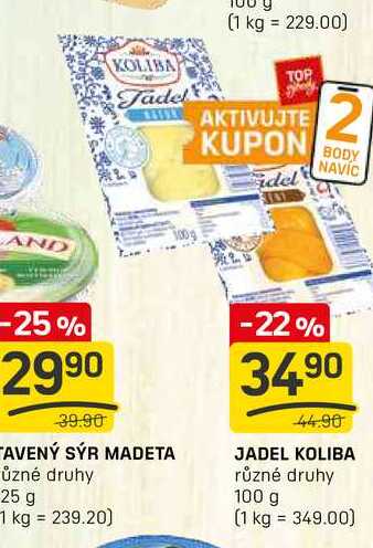 JADEL KOLIBA různé druhy 100g