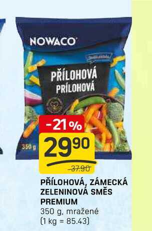 PŘÍLOHOVÁ, ZÁMECKÁ ZELENINOVÁ SMĚS PREMIUM 350 g