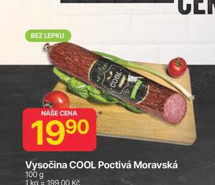 Vysočina COOL Poctivá Moravská 100 g 