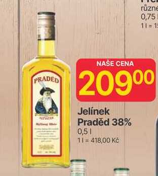 Jelínek Praděd 38% 0,5l