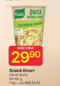Snack Knorr různé druhy 55-60 g