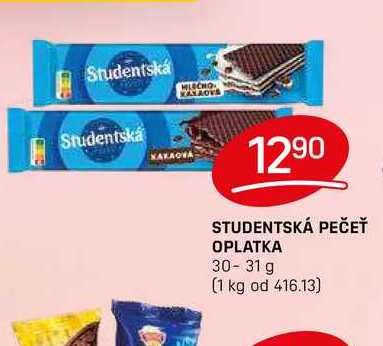 STUDENTSKÁ PEČEŤ OPLATKA 30-31 g