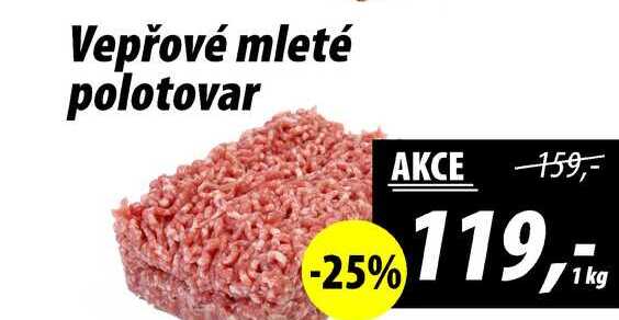 Vepřové mleté polotovar, 1 kg 
