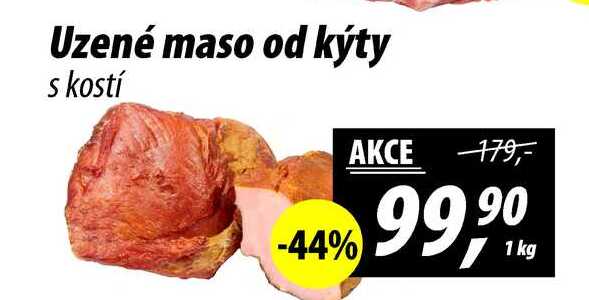 Uzené maso od kýty s kostí, 1 kg 