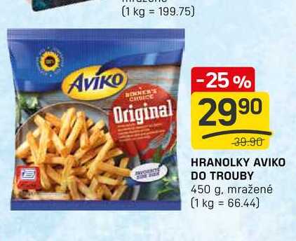 HRANOLKY AVIKO DO TROUBY 450 g, mražené 
