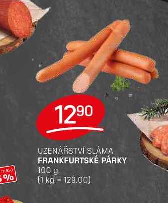 FRANKFURTSKÉ PÁRKY 100 g 