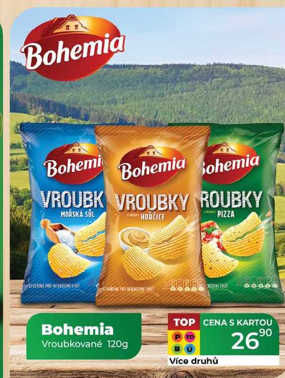 Bohemia Vroubkované 120g 