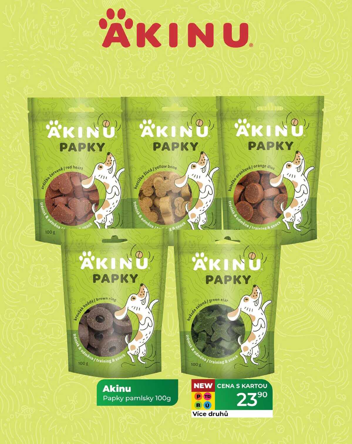 Akinu Papky pamlsky 100g