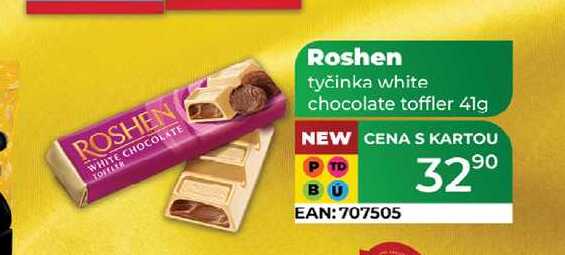 Roshen tyčinka white chocolate toffler 41g 