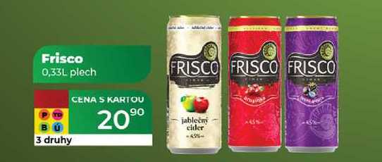 Frisco 0,33L plech  