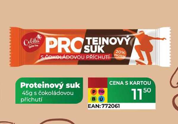 Proteinový suk 45g s čokoládovou příchutí 