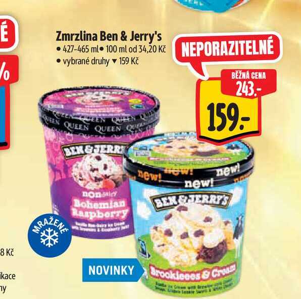   Zmrzlina Ben & Jerry's 427-465 ml 