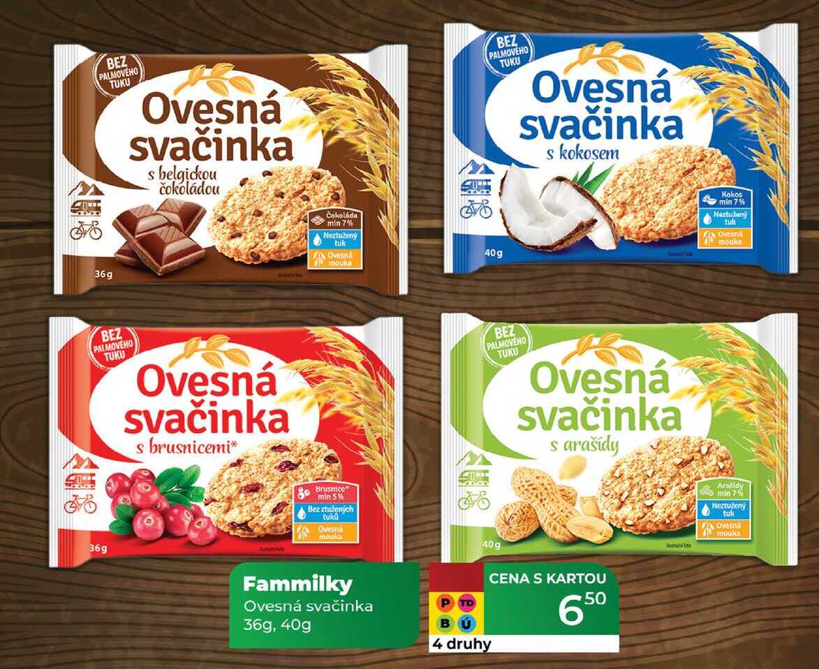 Fammilky Ovesná svačinka 36g, 40g  