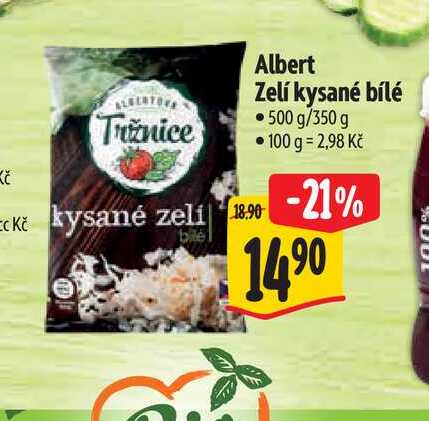  Albert Zelí kysané bílé  500 g/350 g 