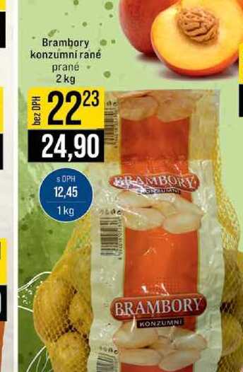 Brambory konzumní rané prané 2 kg