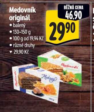 Medovník originál  balený 130-150 g 
