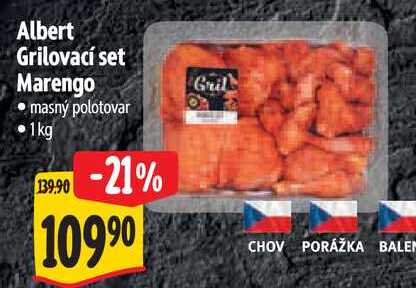 Albert Grilovací set Marengo, 1 kg